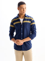 Navy Pure Cotton Casual Shirt