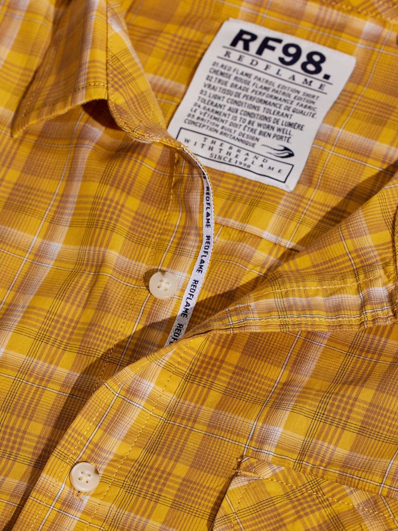 Yellow Checked Cargo Shirt