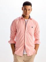 Light Pink Stretch Casual Shirt