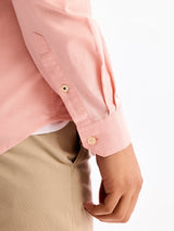Light Pink Stretch Casual Shirt