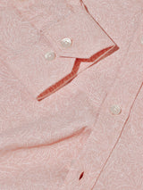 Pink Textured Printed Shirt