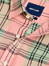 Pink Pure Cotton Checked Shirt