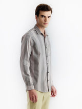 Grey Striped Shirt