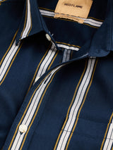 Navy Striped Shirt