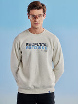 Cream Fleece Crew Neck Sweatshirt