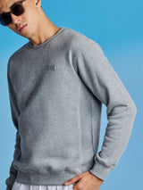 Grey Fleece Crew Neck Sweatshirt