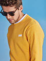 Yellow Fleece Crew Neck Sweatshirt