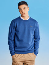 Blue Fleece Crew Neck Sweatshirt