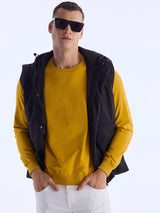 Yellow Printed Sweatshirt