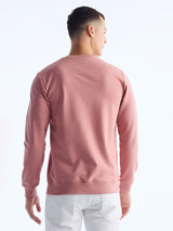 Pink Solid Sweatshirt