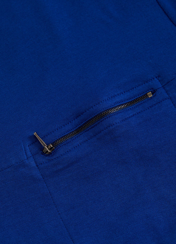 Royal Blue Plain Knitted T-Shirt
