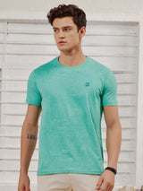 Green Stretch Printed T-Shirt