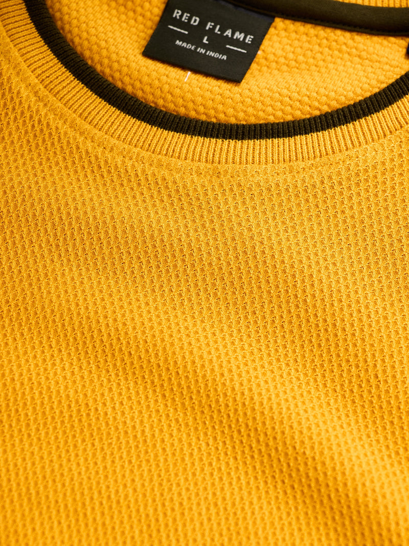 Yellow Solid T-Shirt