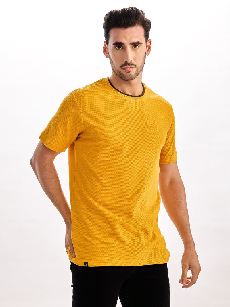 Yellow Solid T-Shirt