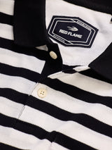 Black Striped Polo T-Shirt