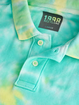 Light Green Tie Dye Polo T-Shirt