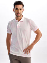 Pink Tie Dye Polo T-Shirt