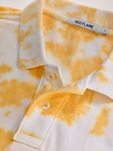 Yellow Tie Dye Polo T-Shirt