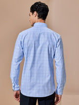 Blue Checked Formal Shirt
