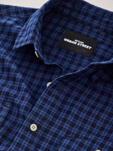 Blue Checked Denim Urban Shirt
