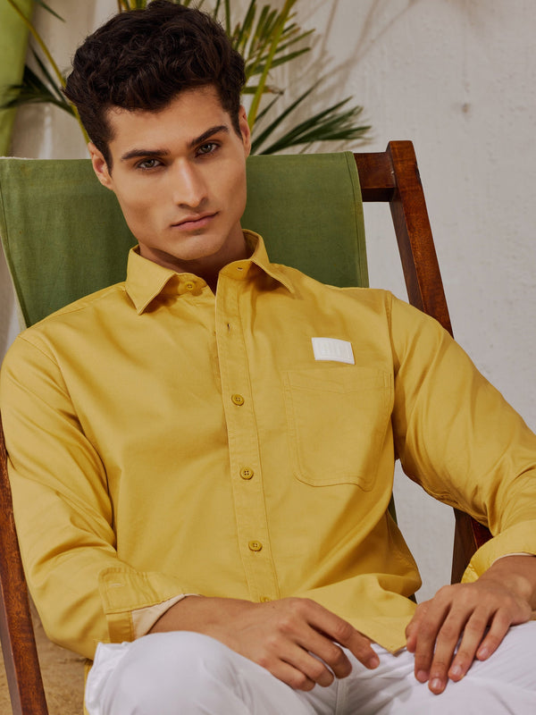 Buy Yellow Shirts for Men by BLUE BUDDHA Online | Ajio.com