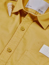 Yellow Stretch Denim Shirt