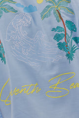 Blue Urban Embroidered Resort Shirt
