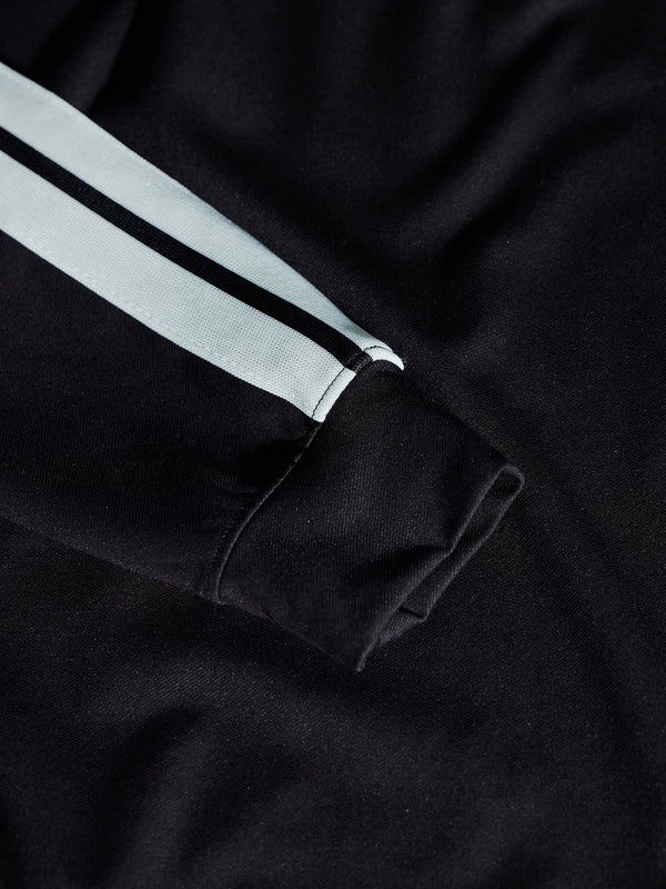 Black Chest Print 4-Way Stretch Sweatshirt