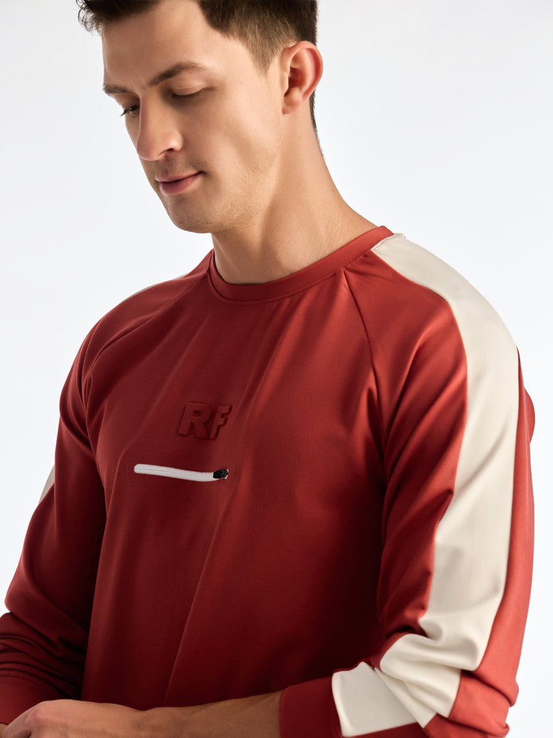 Red Printed Sweatshirt