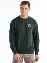Green Solid Relax Sweatshirt