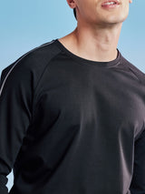 Black Technical Full Sleeve Urban T-Shirt