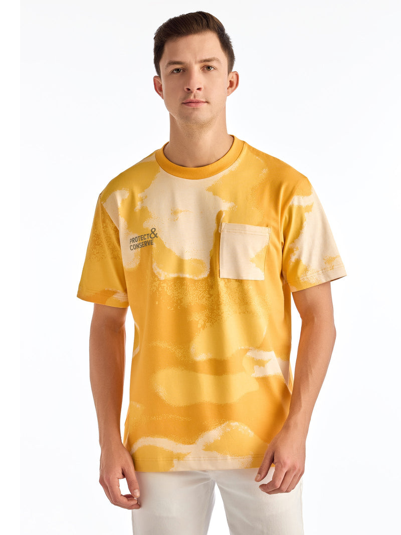 Tuscan Yellow Printed T-Shirt
