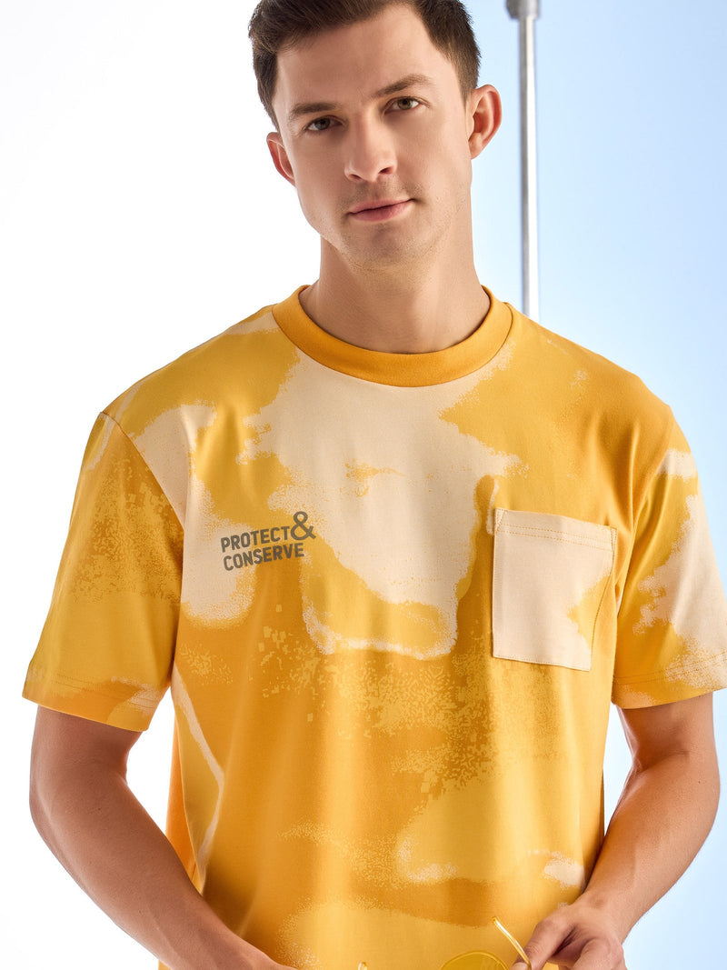 Tuscan Yellow Printed T-Shirt